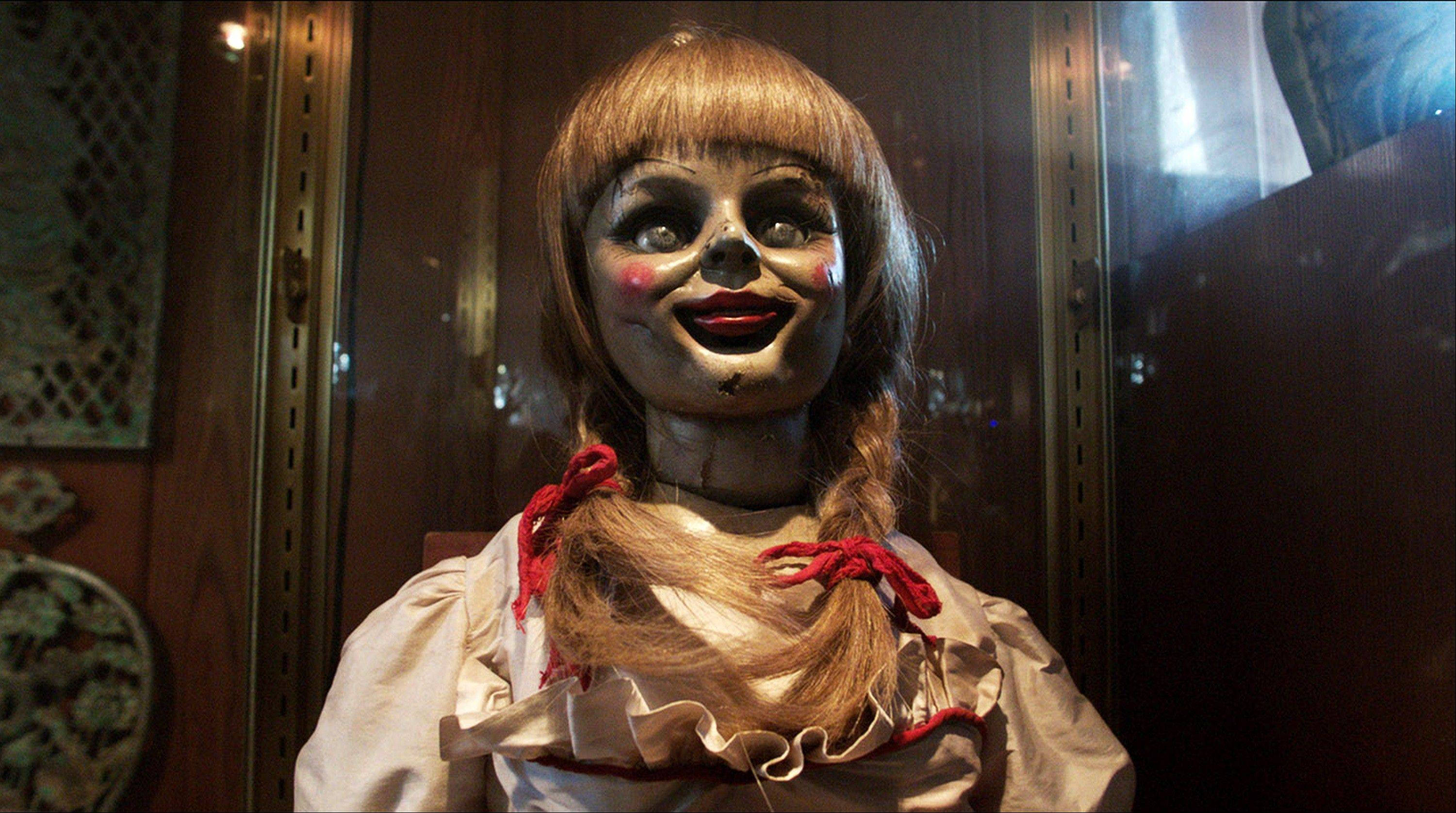 Annabelle, vintage doll, painted skull face, 2K Desktop Wallpaper