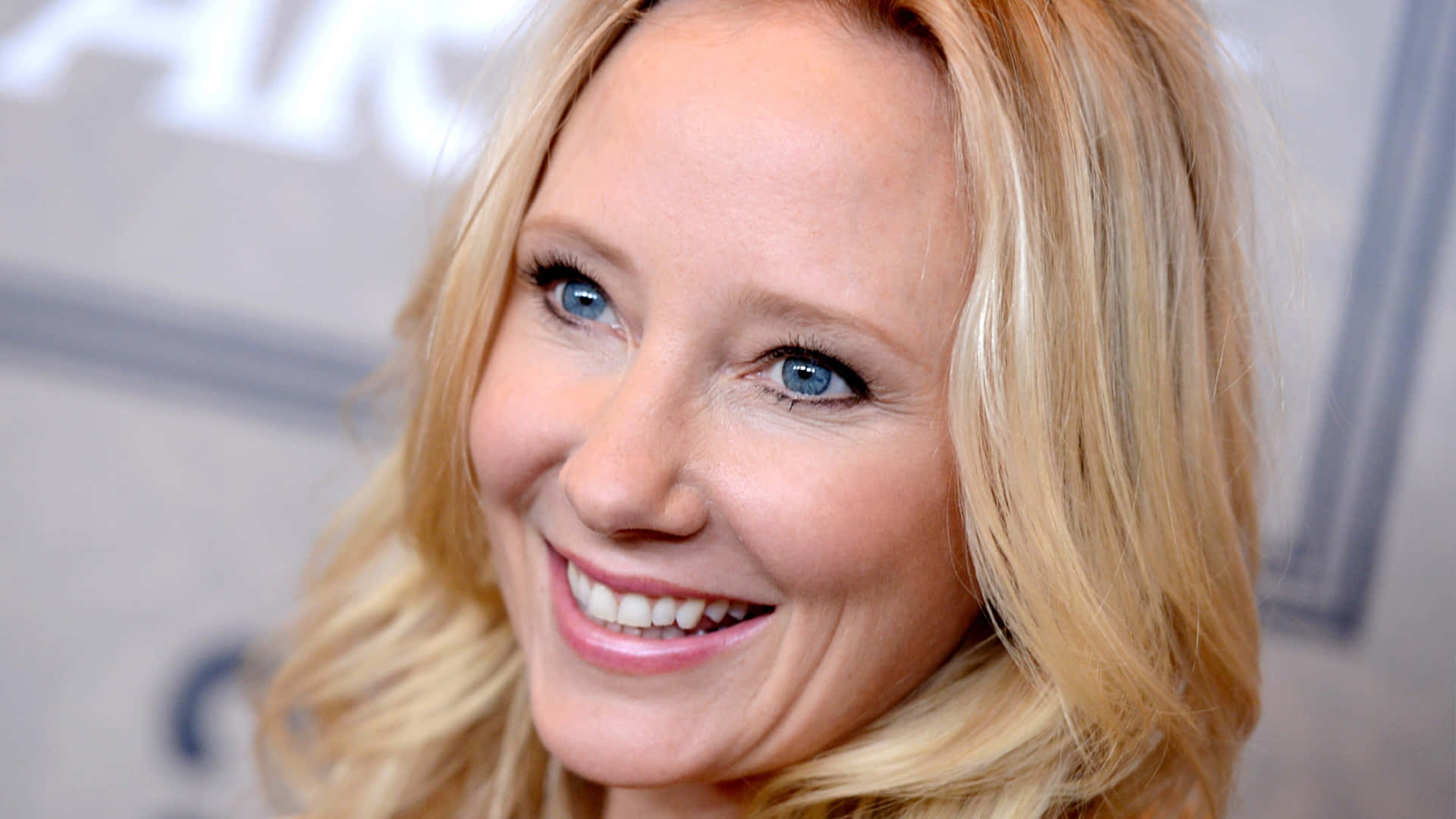 Anne Heche, blonde woman, bright blue eyes, Full HD Desktop Wallpaper