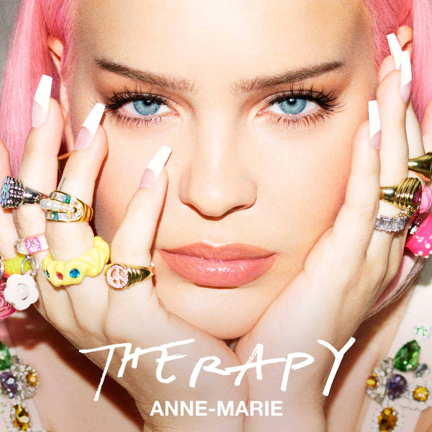 Anne Marie, Therapy, pink hair, HD Desktop Wallpaper