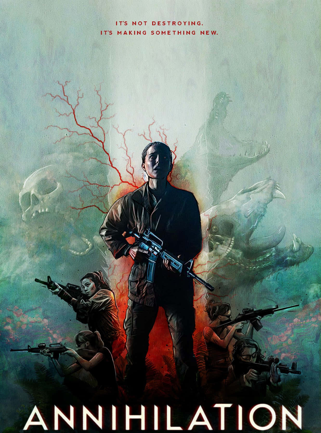 Cosmic Annihilation, soldier, surreal alien creatures, HD Phone Wallpaper