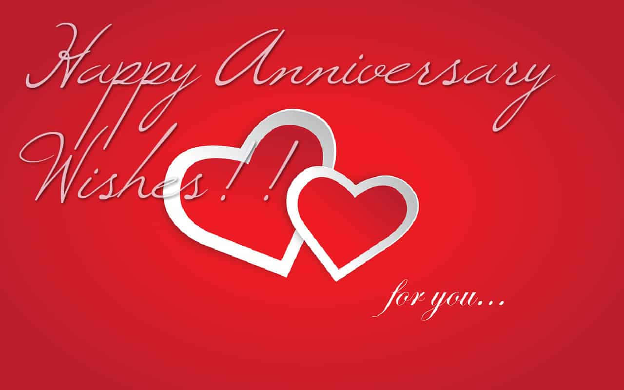 red hearts, vibrant red background, elegant cursive text, HD Desktop Wallpaper