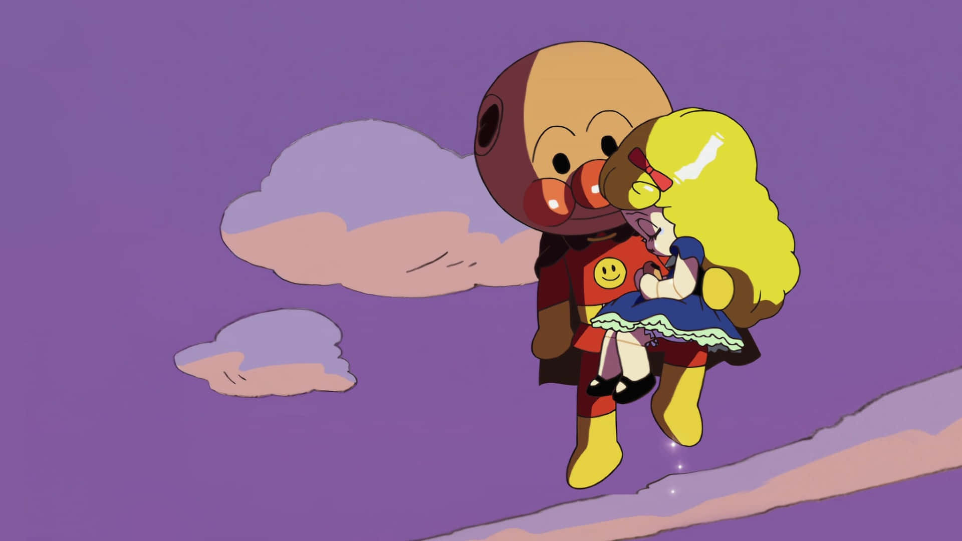 Anpanman, brown helmet, red goggles, Full HD Desktop Wallpaper
