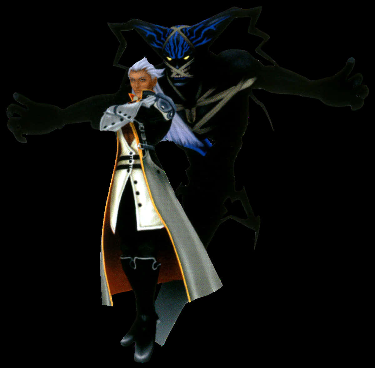 Ansem Seeker of Darkness, white-haired warrior, white coat, SD Desktop Wallpaper