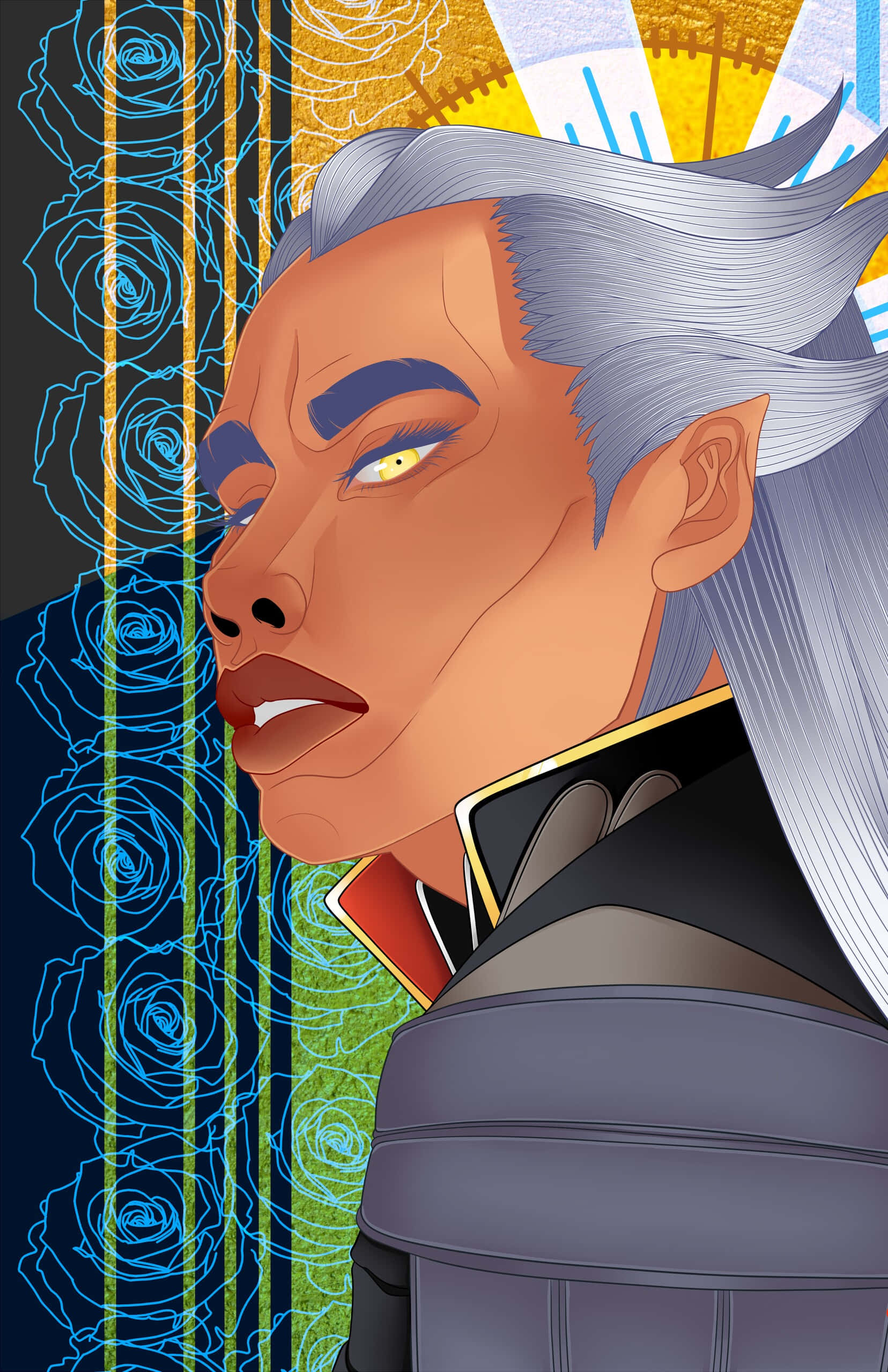 Ansem, Seeker of Darkness, silver hair, yellow eyes, 2K Phone Wallpaper