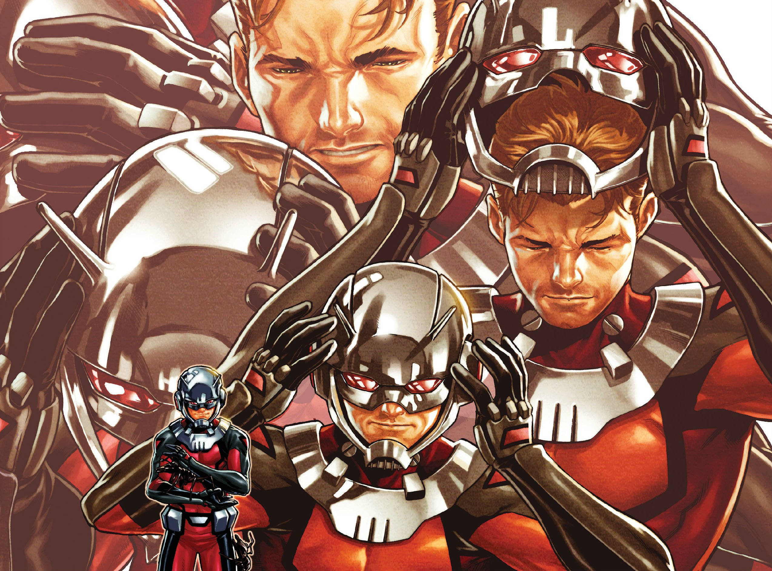 Ant-Man, the Wasp, glowing red eyes, Full HD Desktop Wallpaper