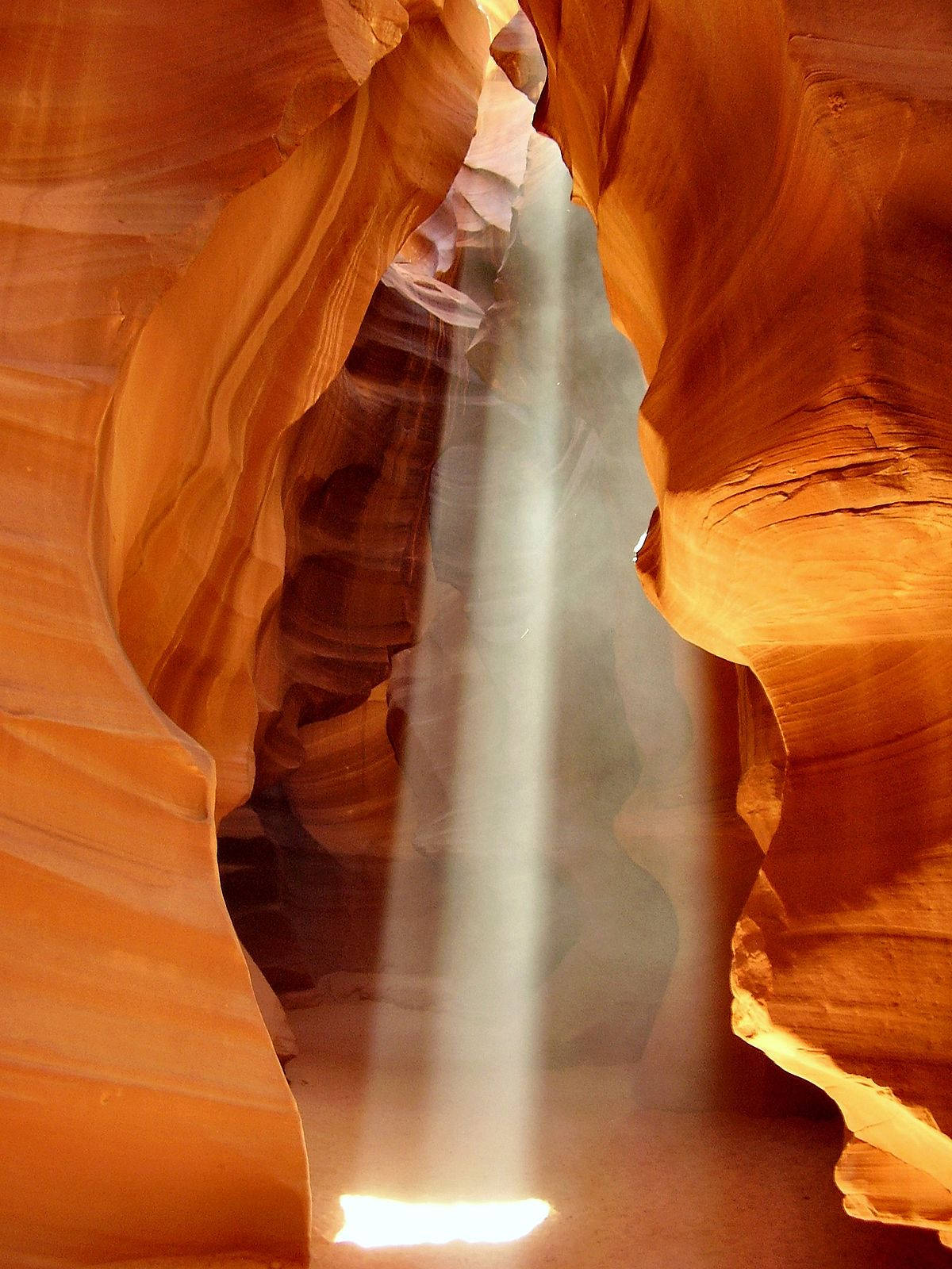 Antelope Canyon, ray of light, narrow slot canyon, HD Phone Wallpaper