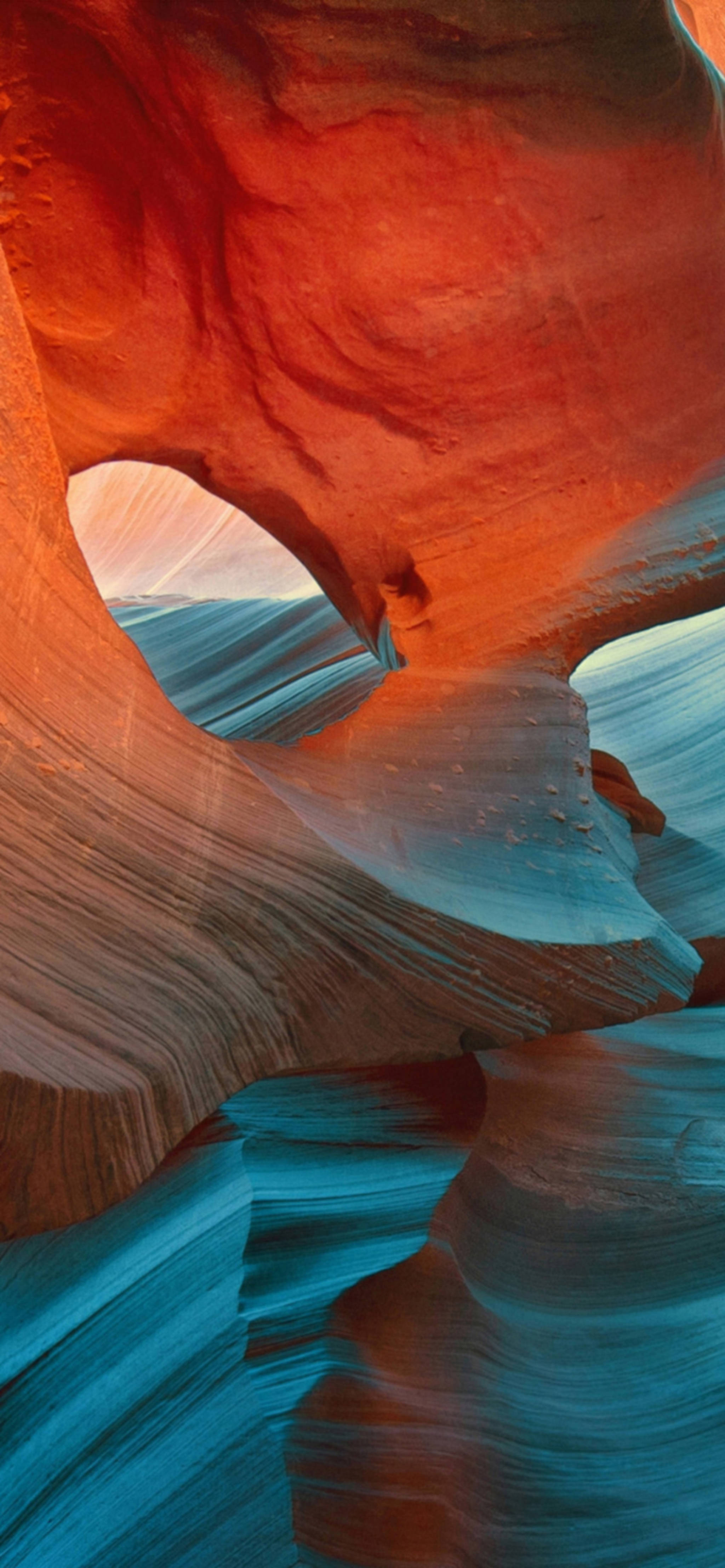 iPhone 13 Pro Max, Antelope Canyon, red sandstone, 4K Phone Wallpaper
