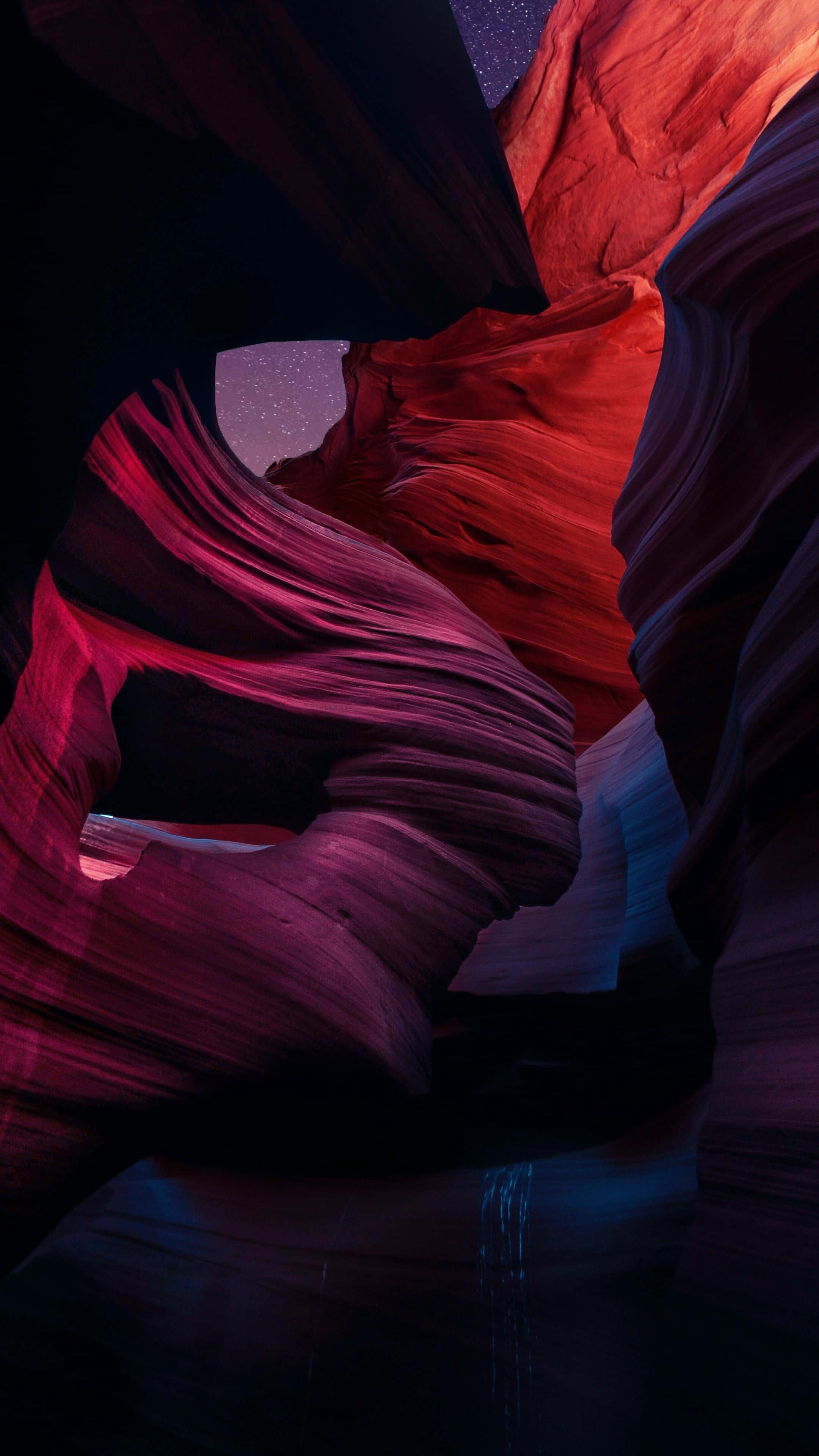 Antelope Canyon, swirling reds, purples, 4K Phone Wallpaper