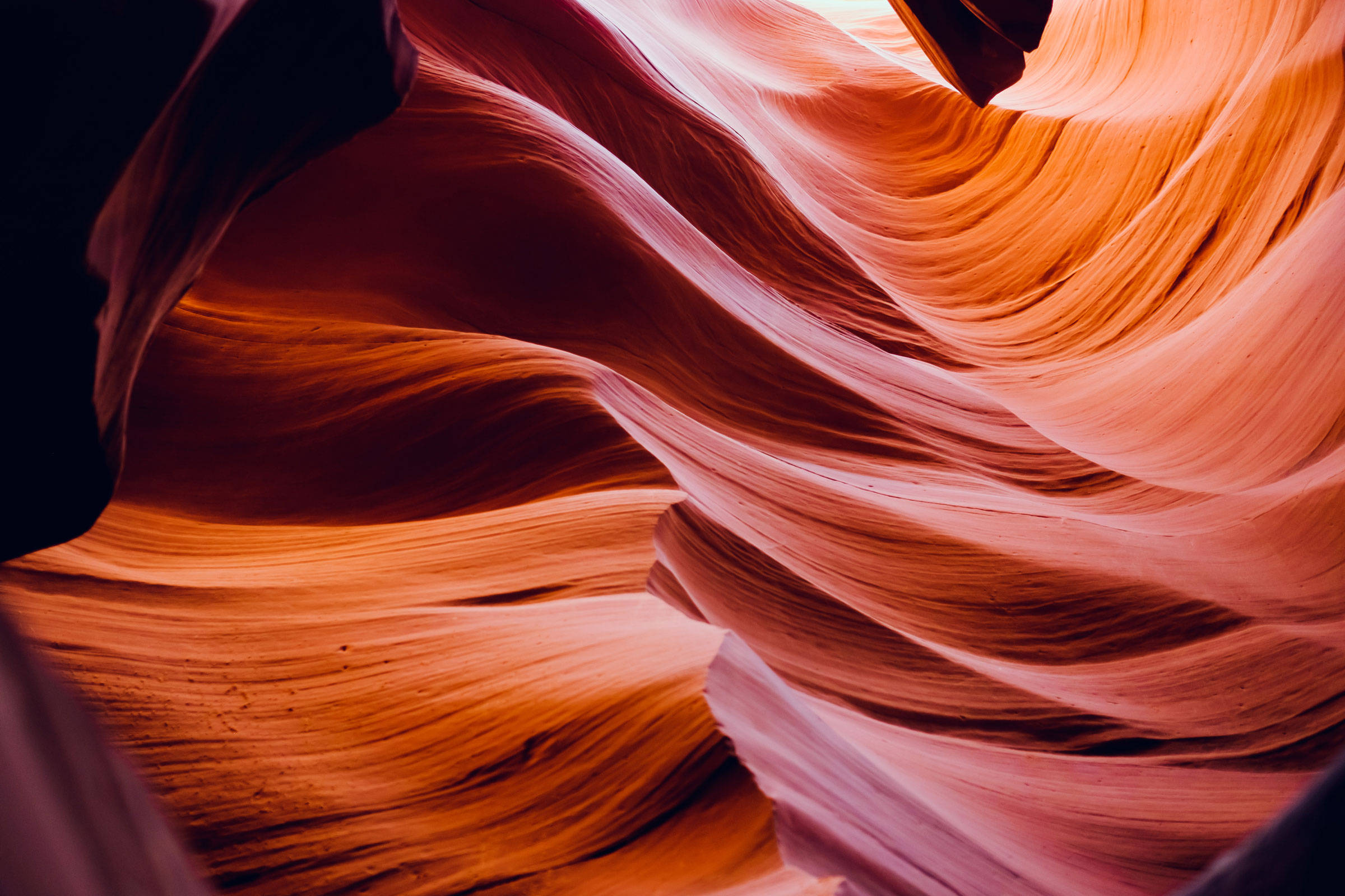 Antelope Canyon, orange, pink, Full HD Desktop Wallpaper