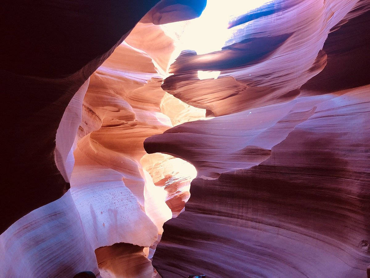 Antelope Canyon, sunlight, narrow slot canyon, SD Desktop Wallpaper