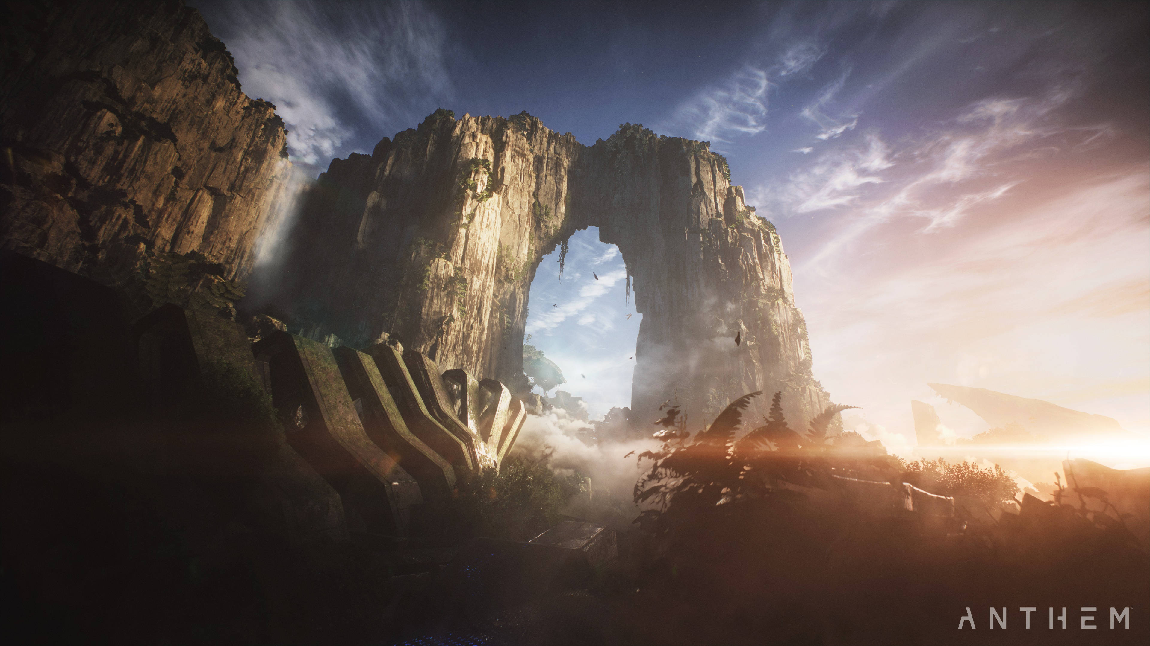 Anthem 4K, rock formation, stone archway, 4K Desktop Wallpaper
