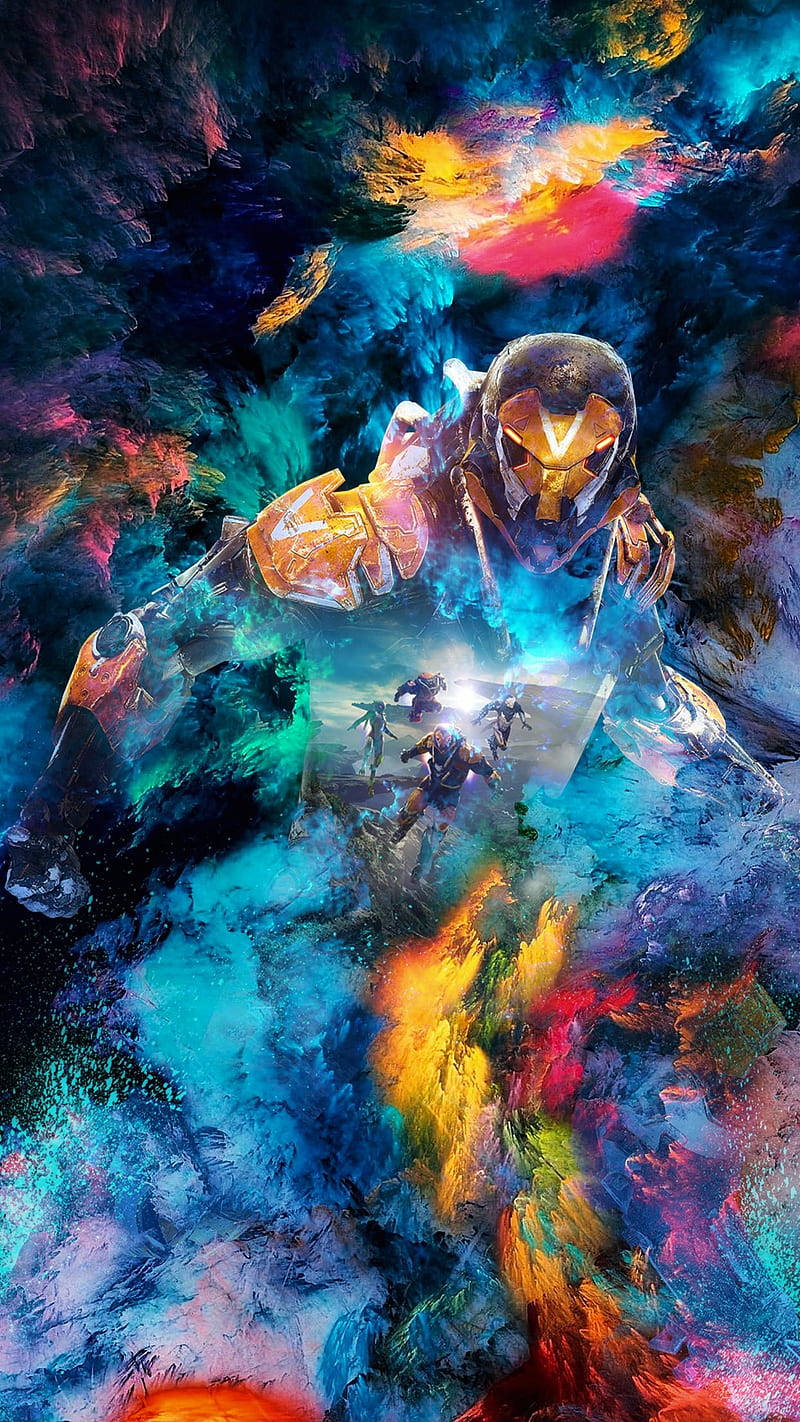 Anthem Phone, cosmic swirl, vivid blues, HD Phone Wallpaper