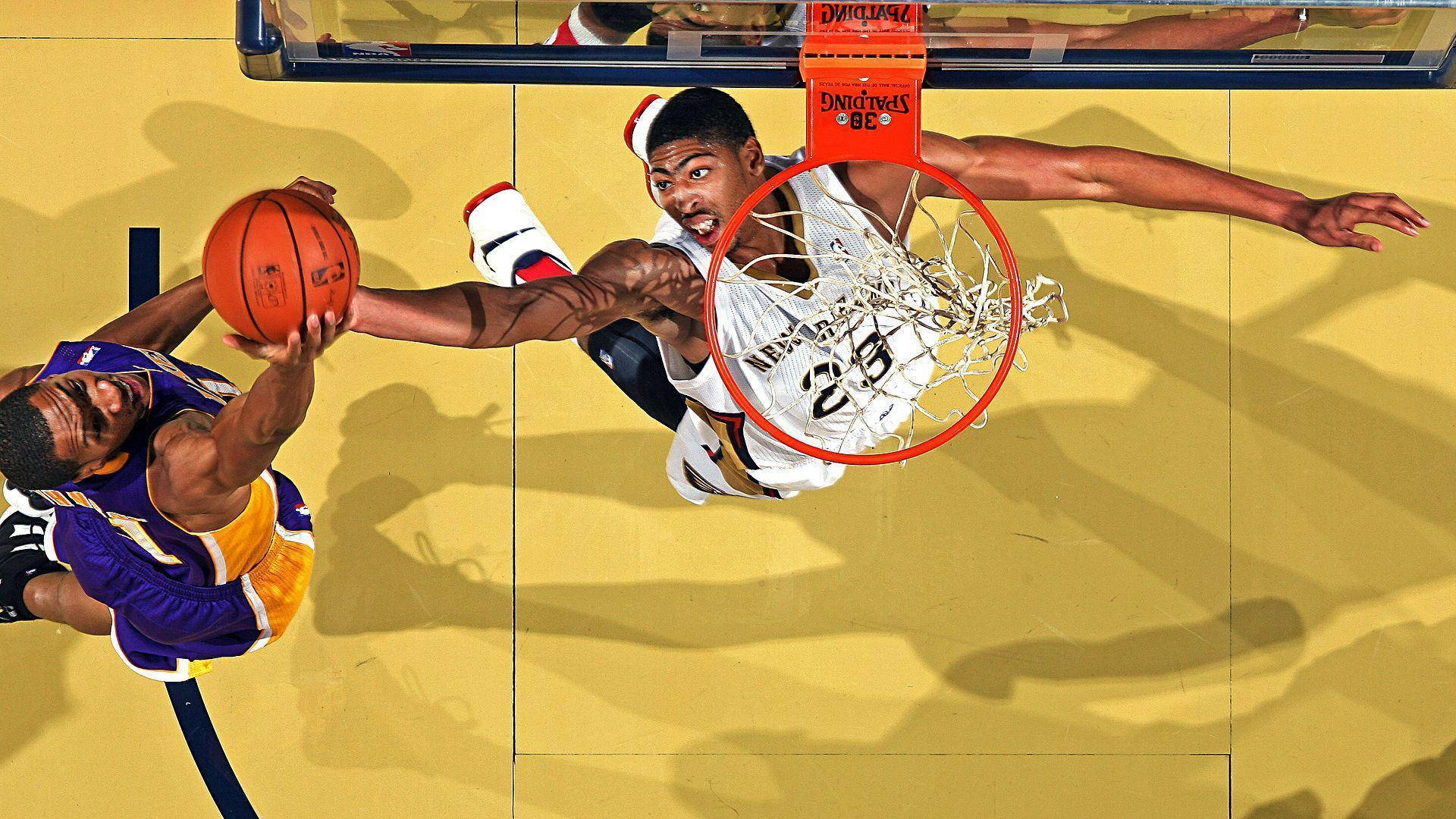 Anthony Davis, basketball players, hoop, Full HD Desktop Wallpaper
