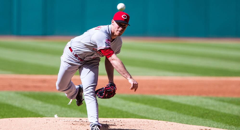 Anthony Desclafani, red cap, gray uniform, SD Desktop Wallpaper