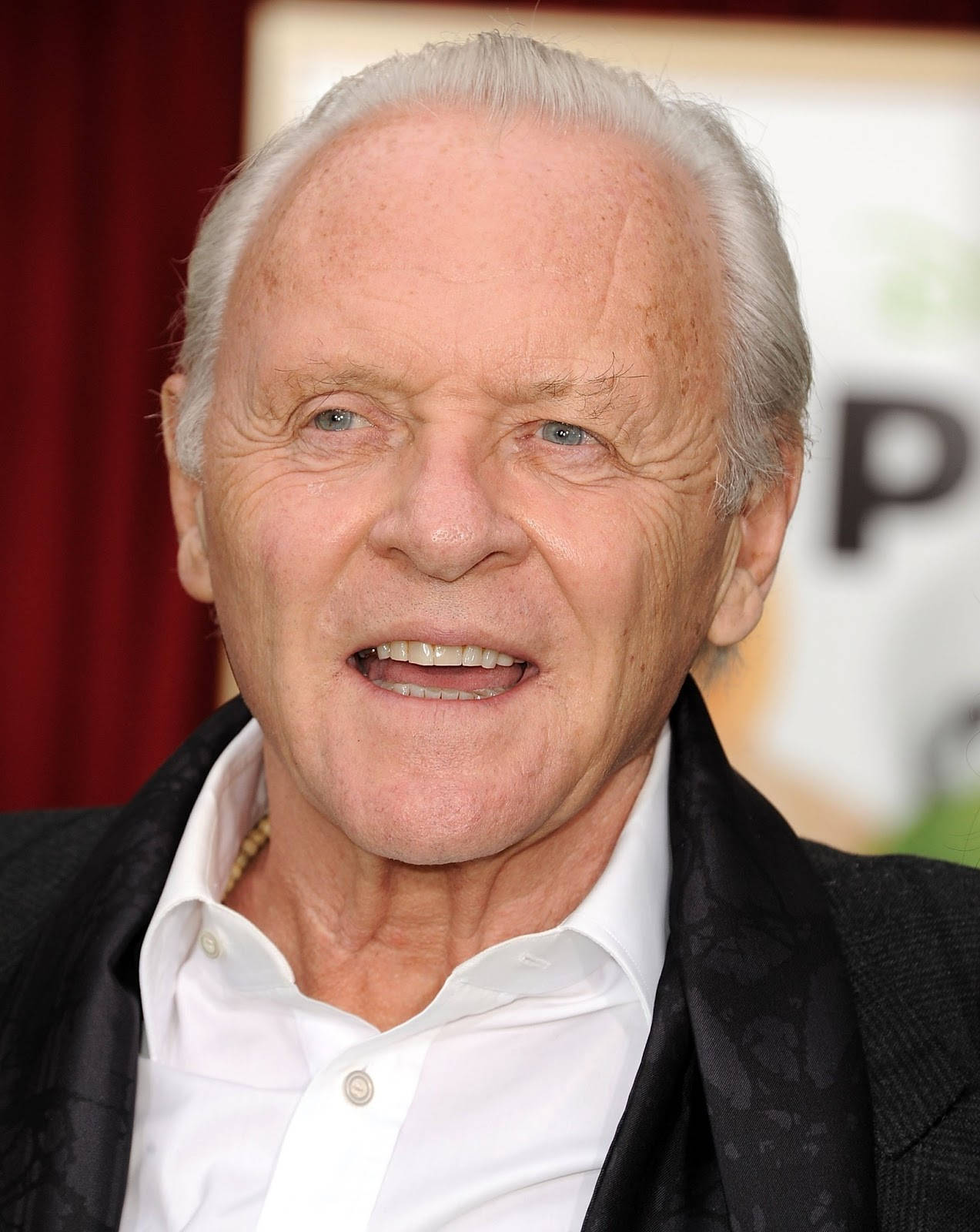 Anthony Hopkins, white hair, blue eyes, HD Phone Wallpaper