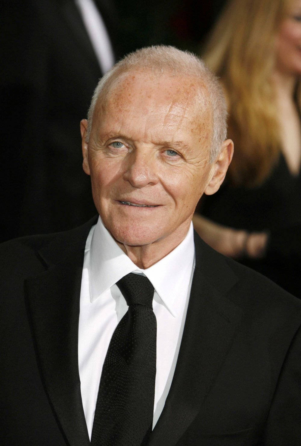 Anthony Hopkins, black suit, tie, HD Phone Wallpaper