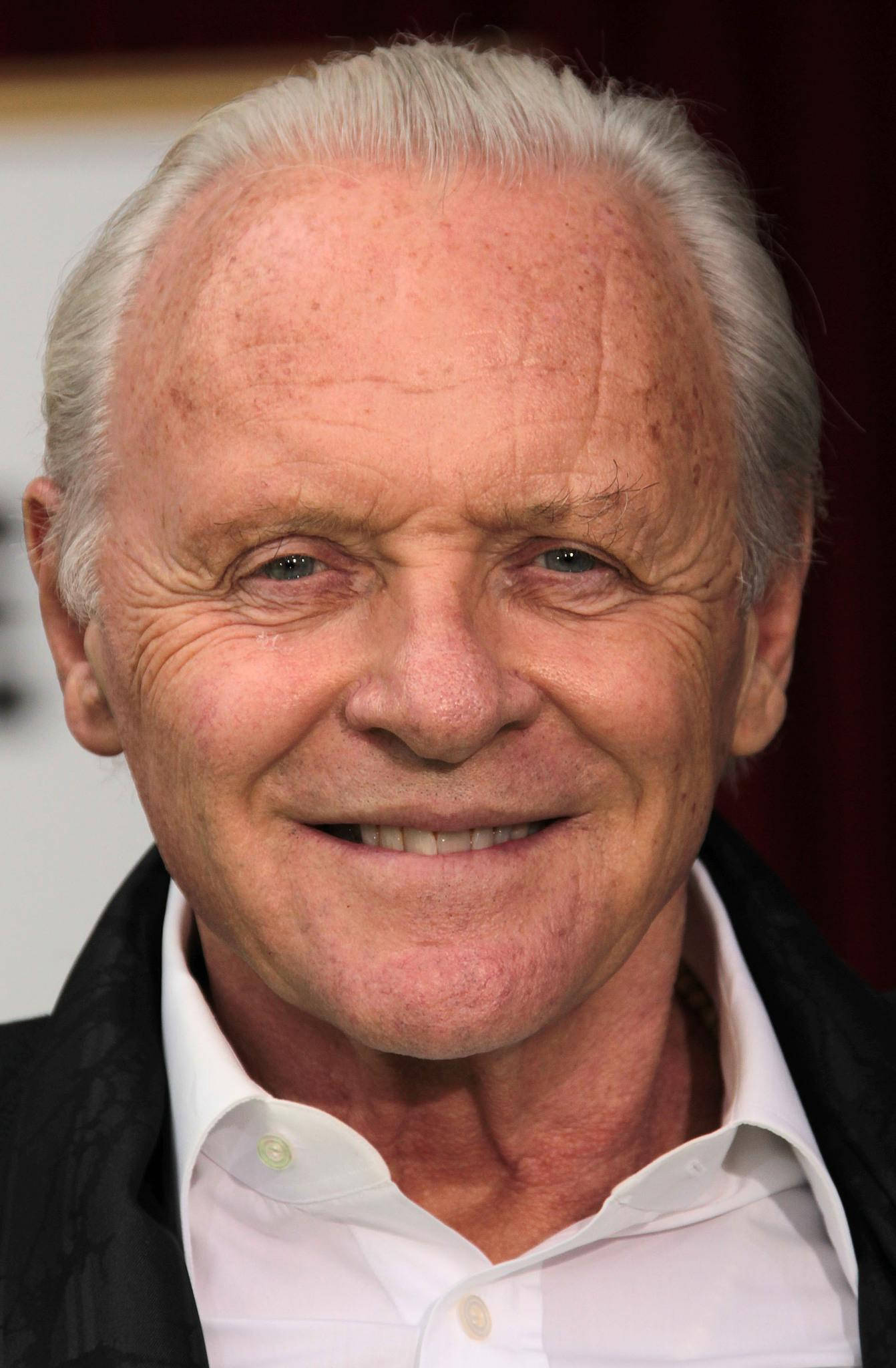 Anthony Hopkins, white shirt, black jacket, Full HD Phone Wallpaper