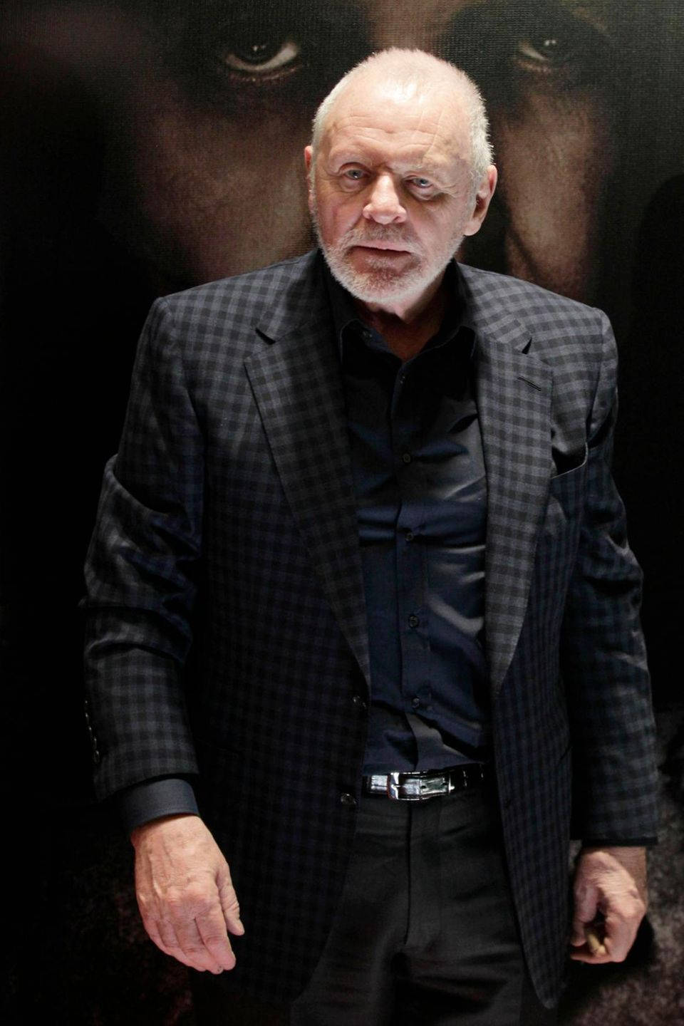 Anthony Hopkins, white hair, beard, HD Phone Wallpaper