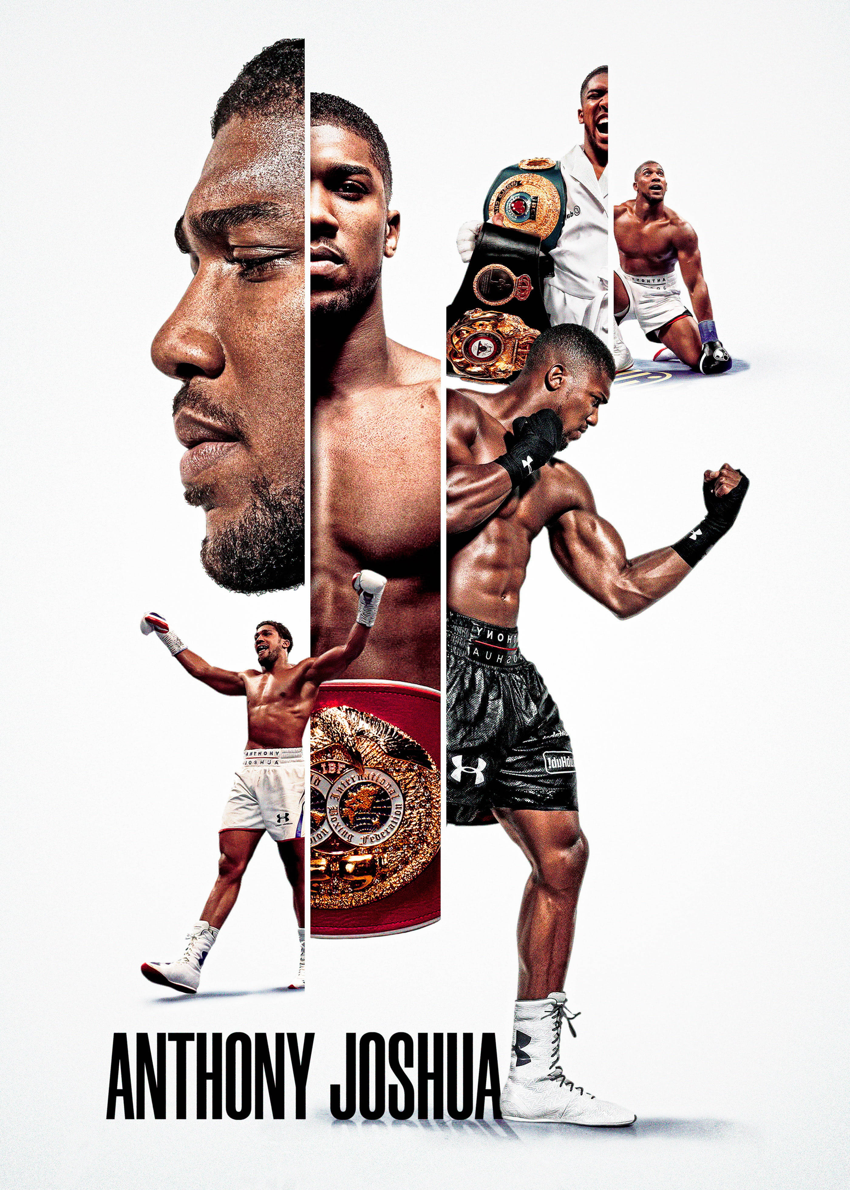 Anthony Joshua, championship belts, boxing poses, 4K Phone Wallpaper