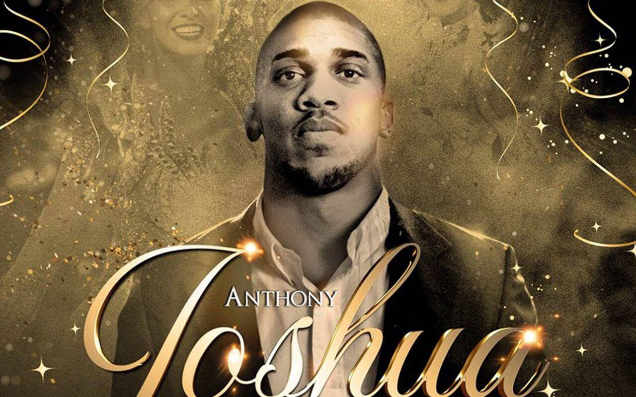Anthony Joshua, gold script, golden glittery background, HD Desktop Wallpaper