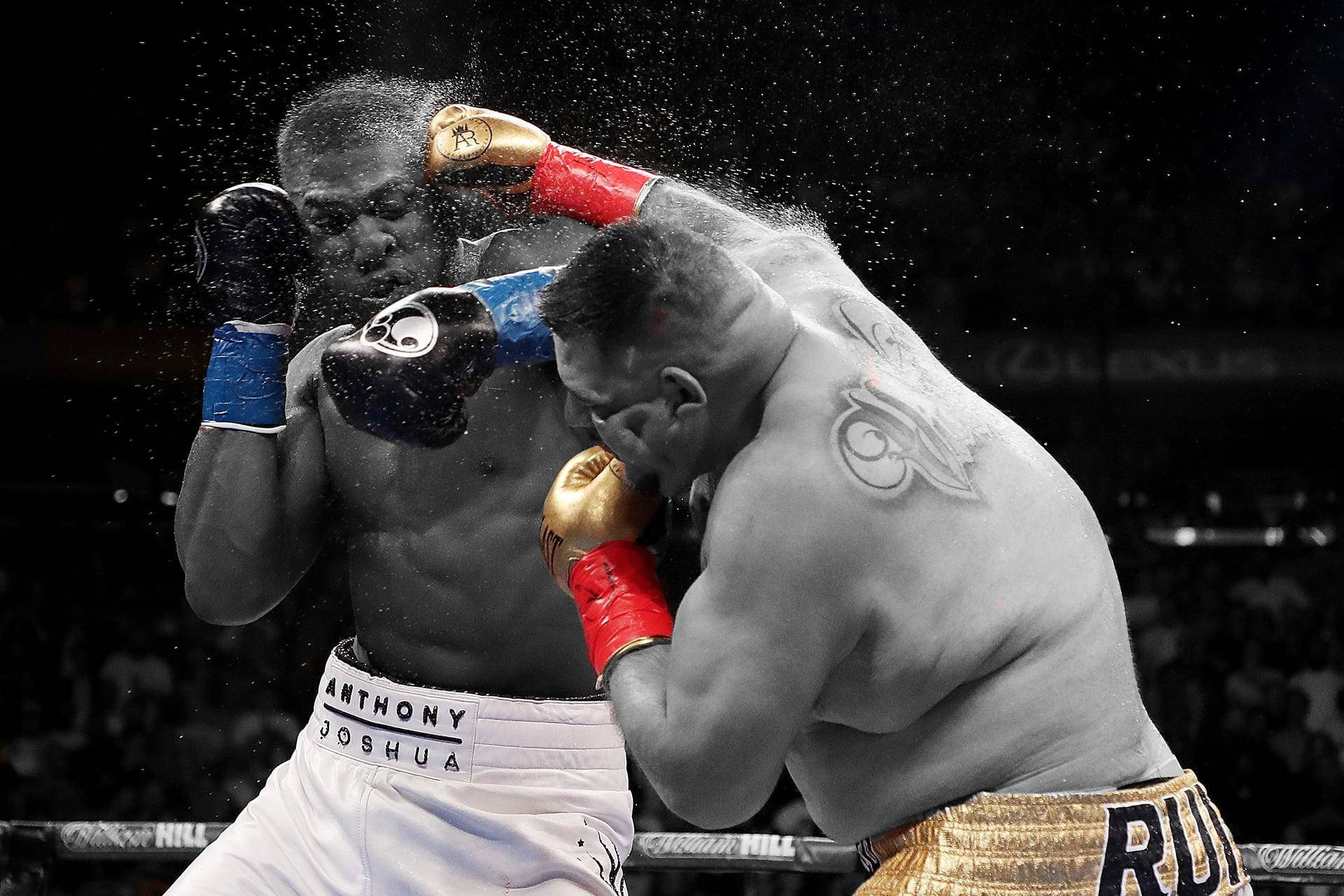 Anthony Joshua, ring, punch, Full HD Desktop Wallpaper
