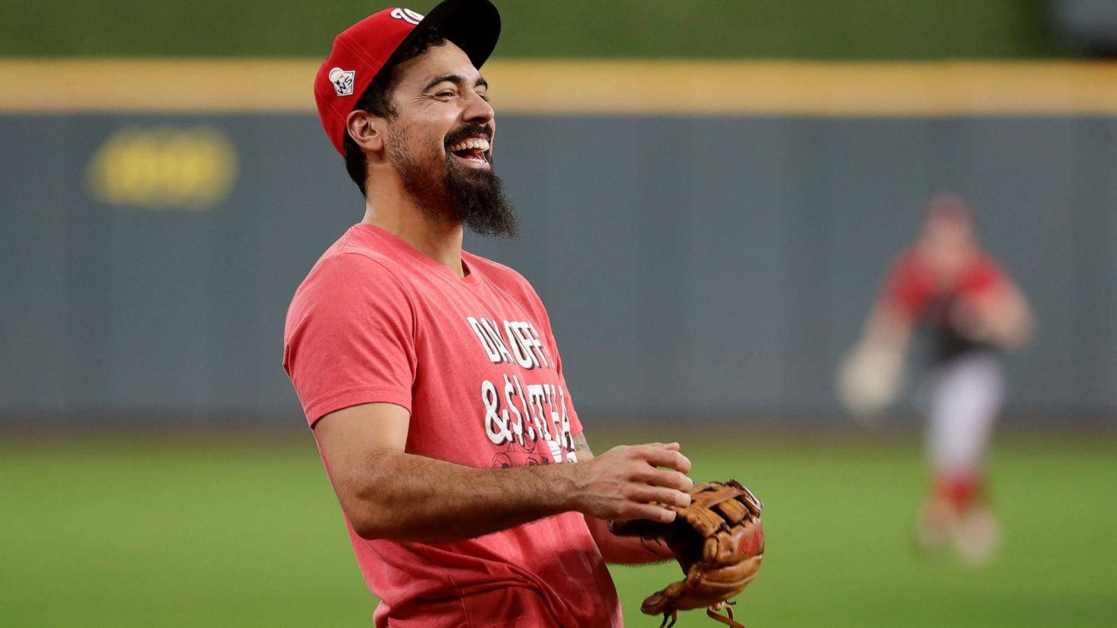 Anthony Rendon, red outfit, red cap, HD Desktop Wallpaper