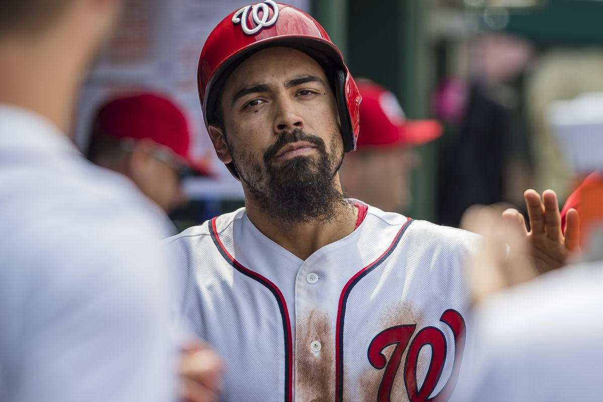 Anthony Rendon, red helmet, white jersey, SD Desktop Wallpaper