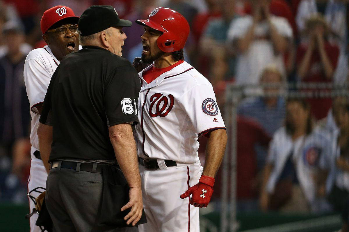 Anthony Rendon, referee, night game, SD Desktop Wallpaper