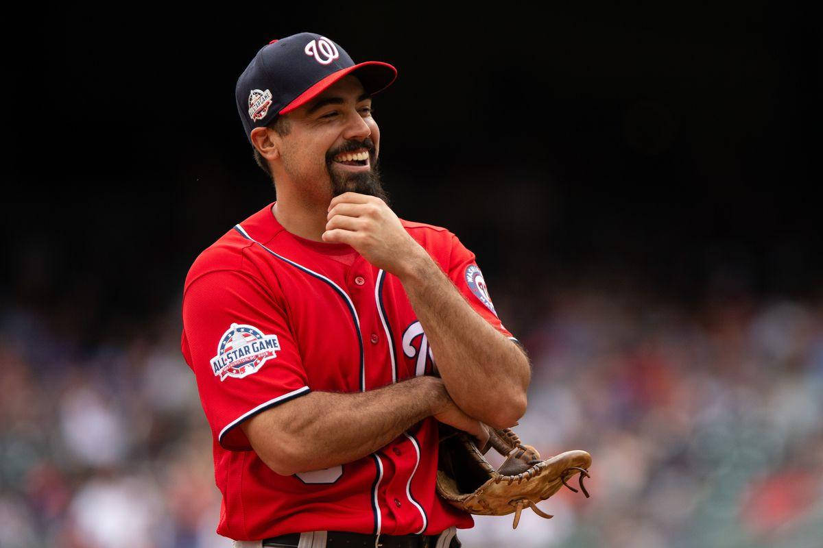 Anthony Rendon, red All-Star Game jersey, glove, SD Desktop Wallpaper