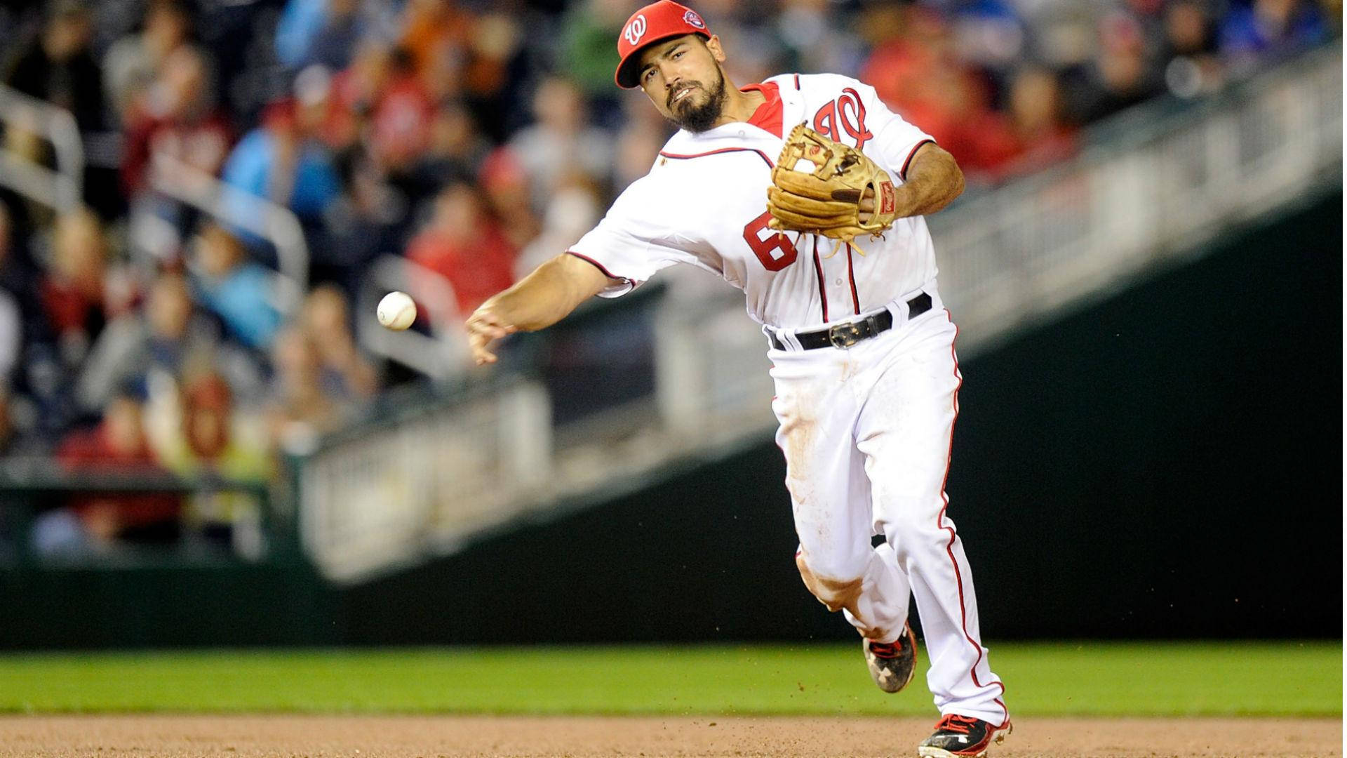 Anthony Rendon, white uniform, red accents, Full HD Desktop Wallpaper