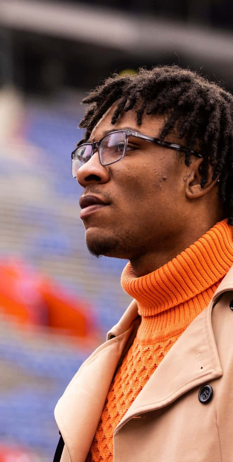 Anthony Richardson, dreadlocks, glasses, HD Phone Wallpaper