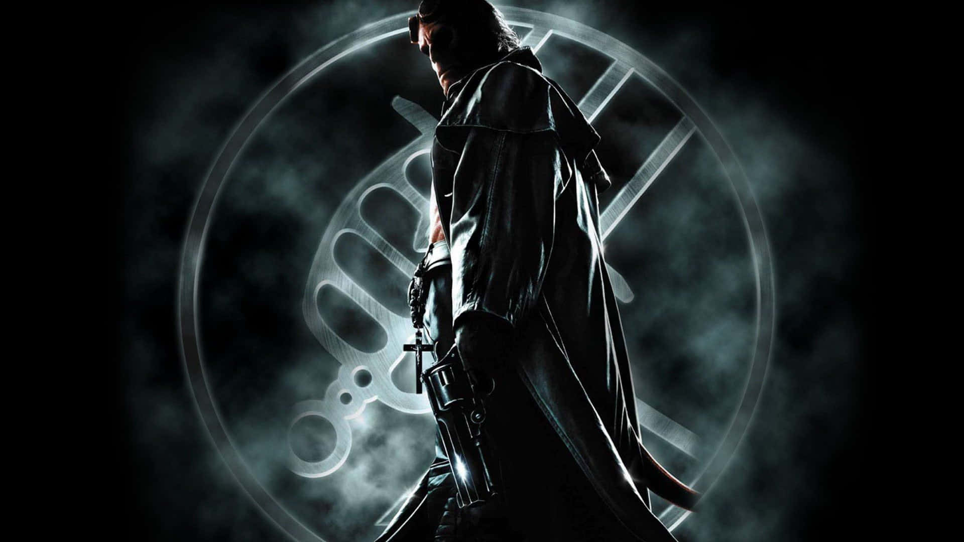 Anti-hero, trench coat, gun, Full HD Desktop Wallpaper
