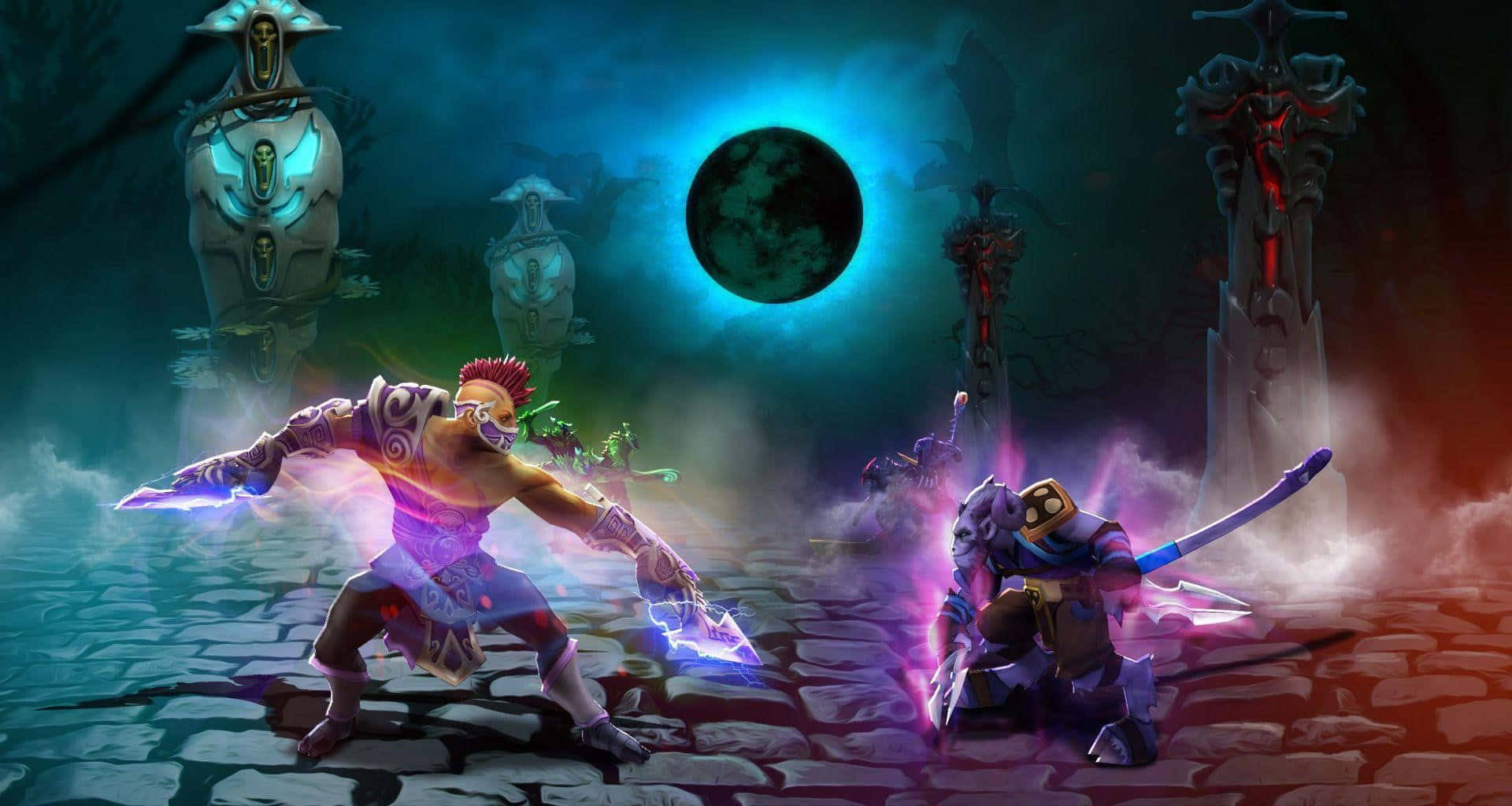 Anti-Mage, fantasy warriors, mystical arena, Full HD Desktop Wallpaper