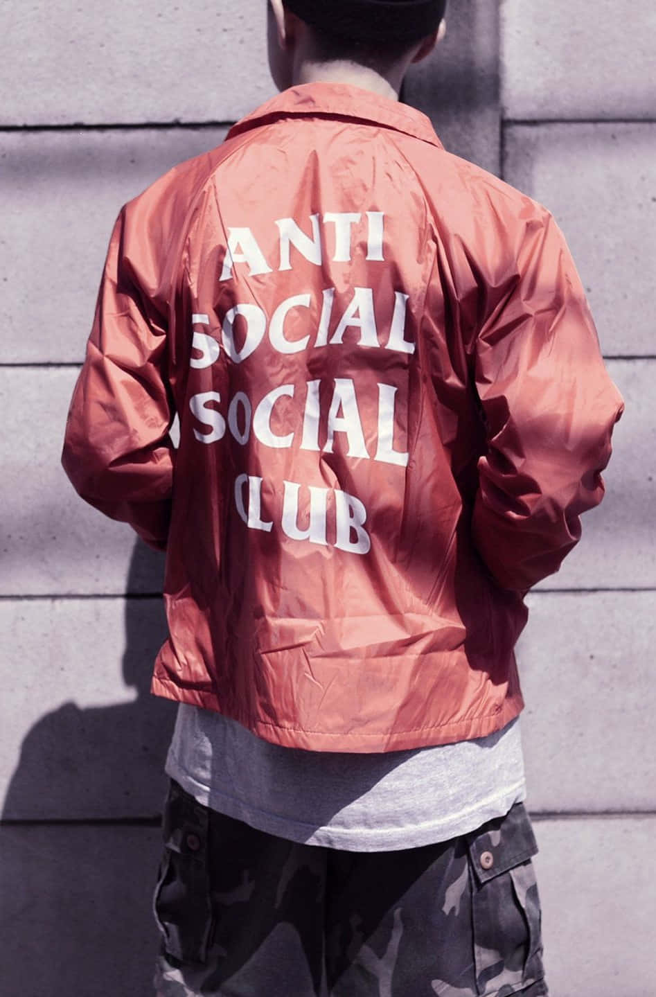 Anti Social Club iPhone, rust-colored, ANTI SOCIAL SOCIAL CLUB, HD Phone Wallpaper