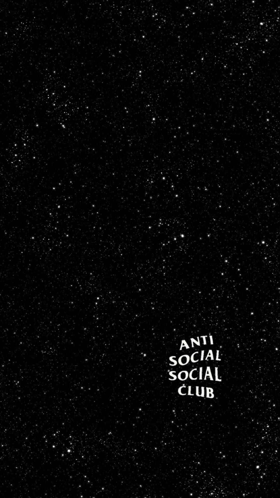Anti Social Social Club, iPhone, black background, Full HD Phone Wallpaper