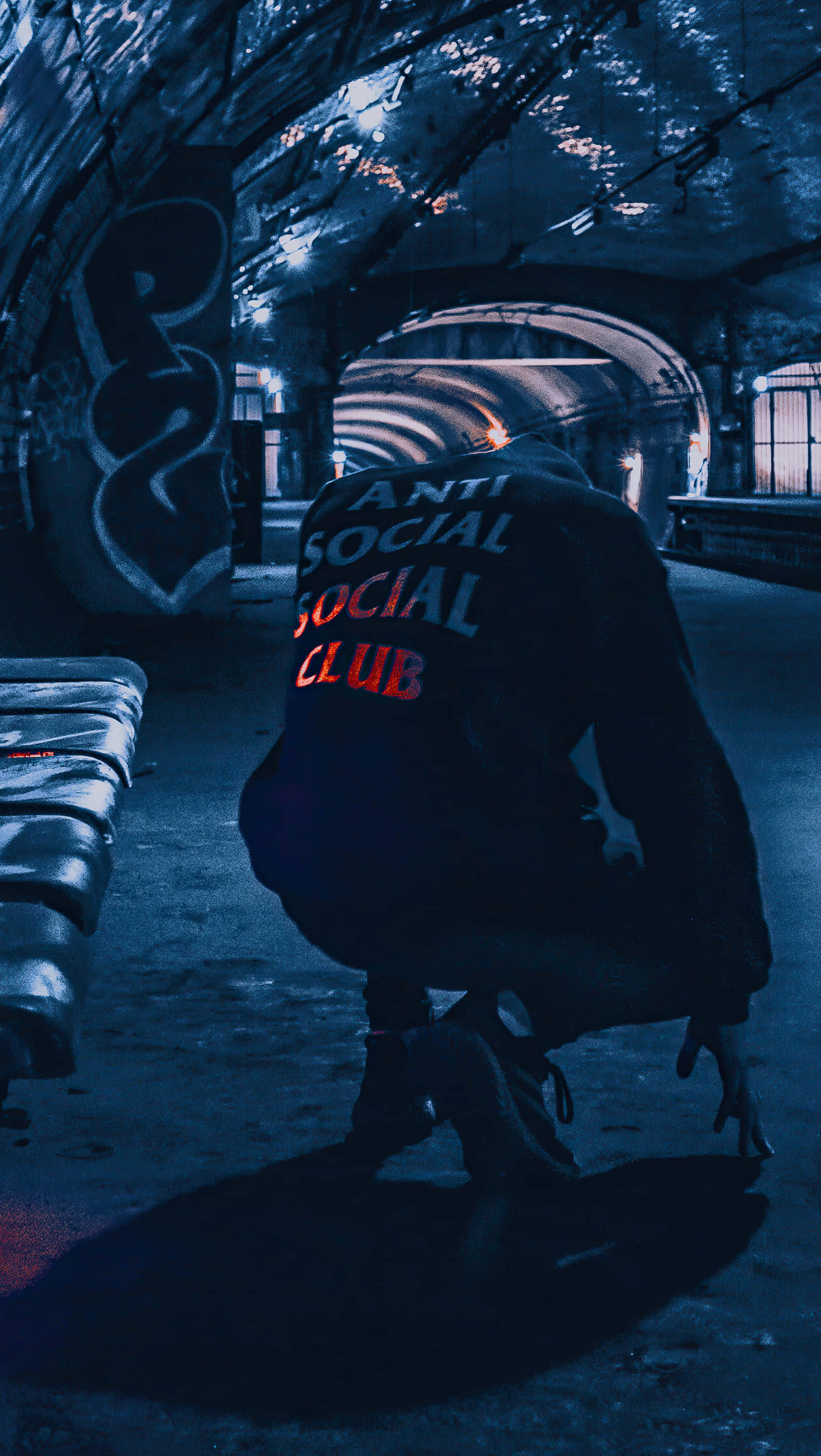 Anti Social Social Club, iPhone, hoodie, 2K Phone Wallpaper