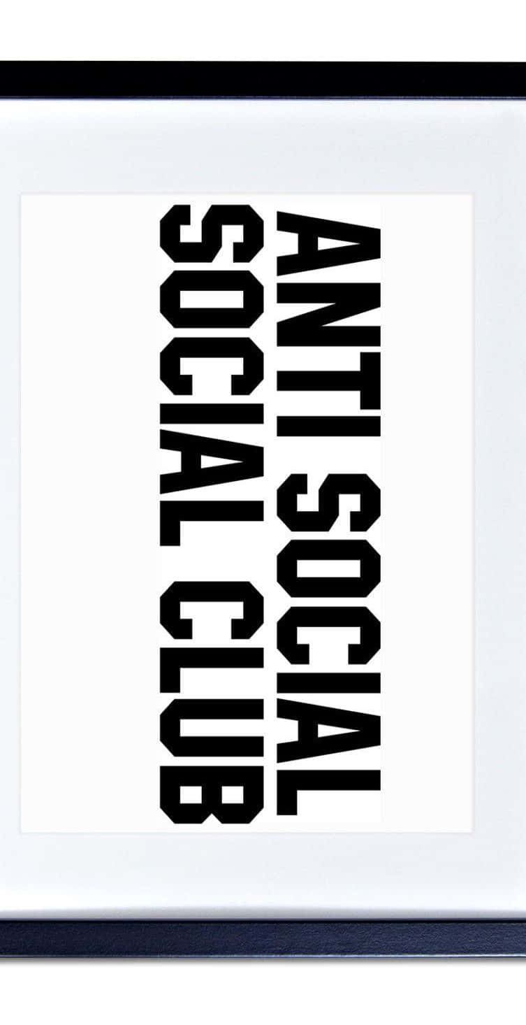 Anti Social Social Club, iPhone, black, HD Phone Wallpaper