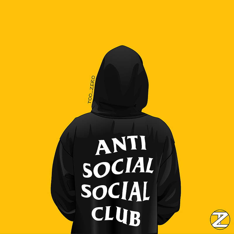 Anti Social Social Club, black hoodie, ANTI SOCIAL SOCIAL CLUB text, SD Desktop Wallpaper
