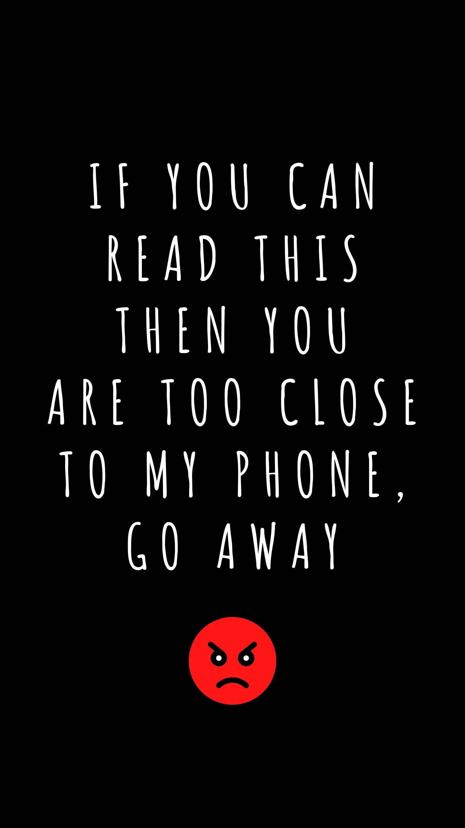 Anti Social, black background, white text, 2K Phone Wallpaper