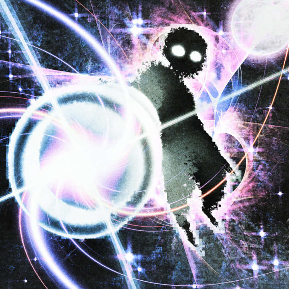 Anti Spiral, glowing cosmic silhouette, glowing eyes, SD Desktop Wallpaper