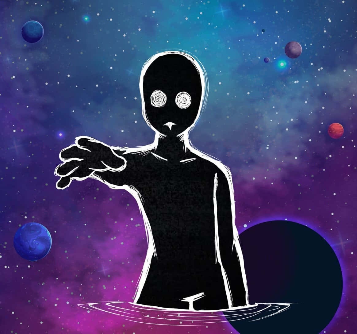 Anti Spiral, spiral eyes, cosmic backdrop, SD Desktop Wallpaper