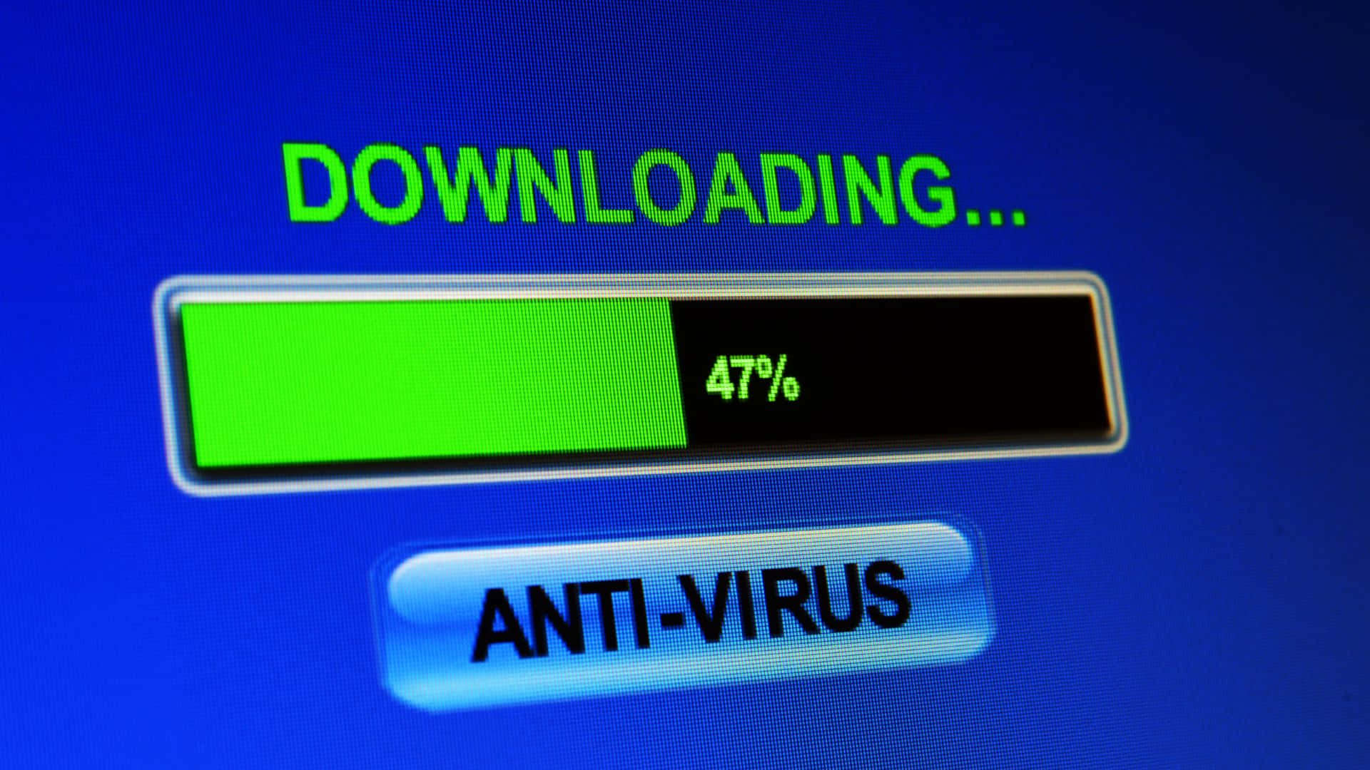 Antivirus, green status bars, 47 percent, Full HD Desktop Wallpaper