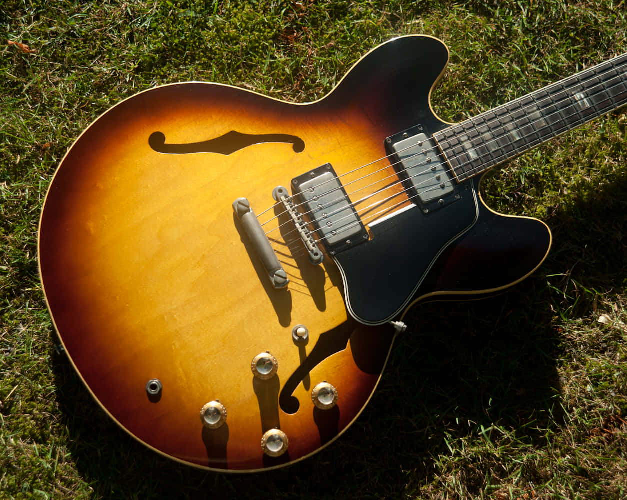 Gibson 335, translucent cherry finish, sunburst, SD Desktop Wallpaper