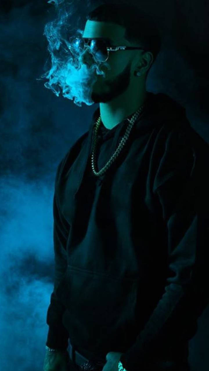 Anuel AA, dark hoodie, glasses, HD Phone Wallpaper