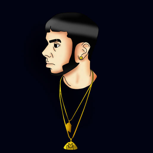 Anuel AA, short black hair, gold jewelry, SD Desktop Wallpaper