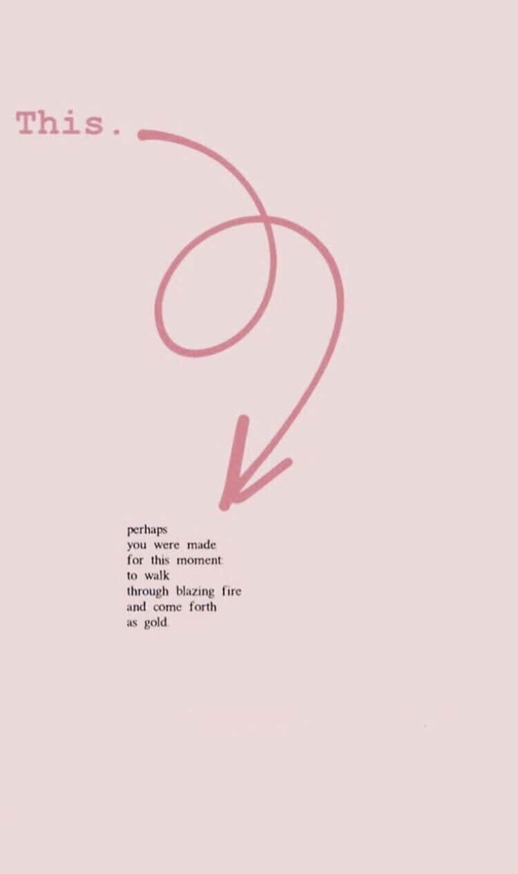 Anxiety iPhone, pink background, handwritten text, SD Phone Wallpaper