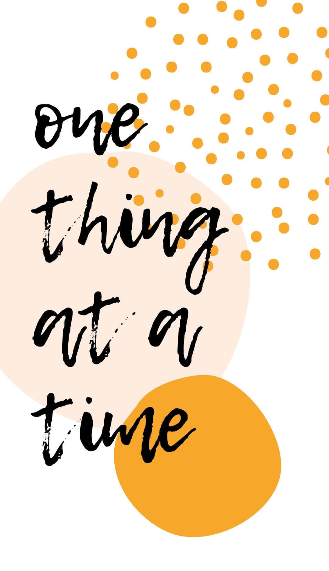 Anxiety iPhone, black brush script text, soft peach, HD Phone Wallpaper