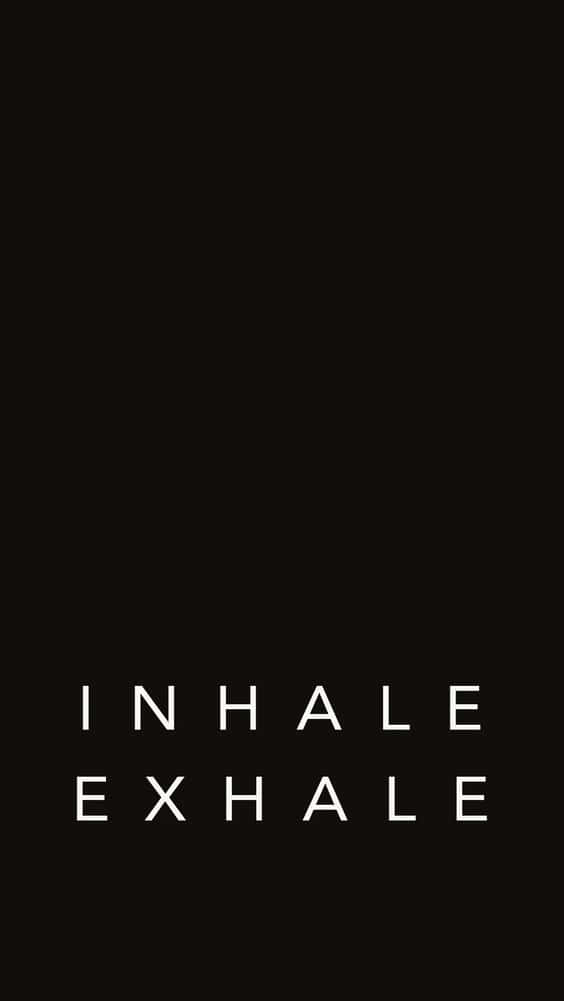 Anxiety iPhone, black background, bold white text, SD Phone Wallpaper