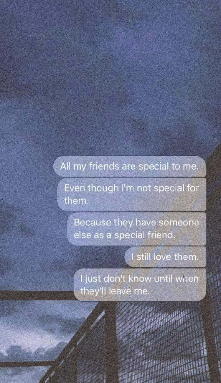 Anxiety iPhone, moody sky, text bubbles, HD Phone Wallpaper