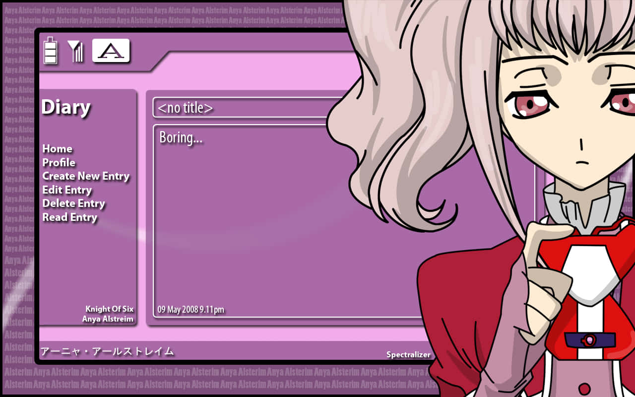 Anya Alstreim, silver hair, red eyes, HD Desktop Wallpaper